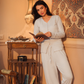 Women luxurious set in dusty colors
