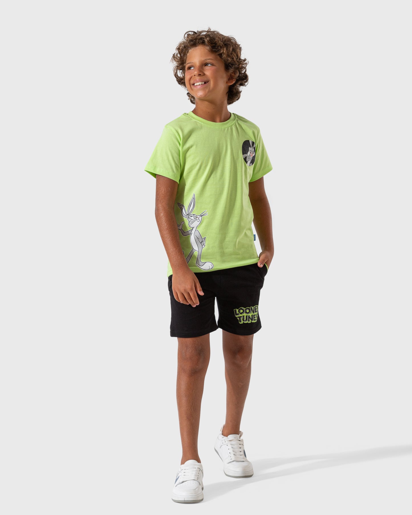 Bugs Bunny بيجاما اطفالي اولادي نص كم وشورت قطن