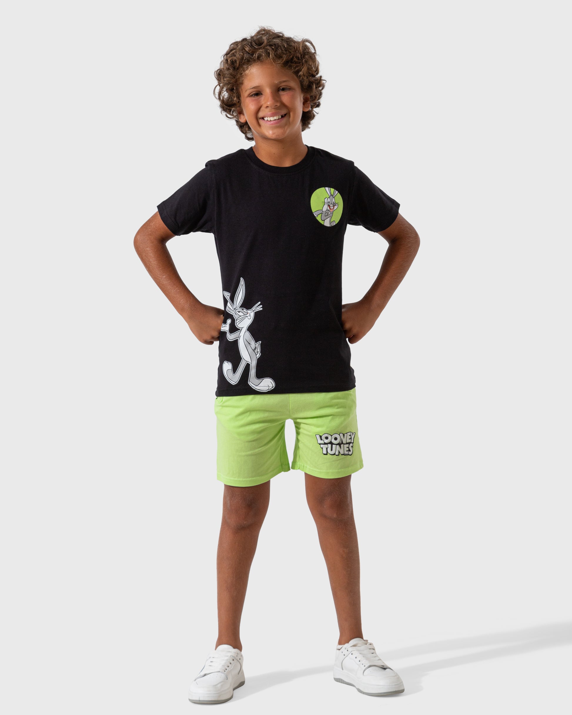 Bugs Bunny بيجاما اطفالي اولادي نص كم وشورت قطن