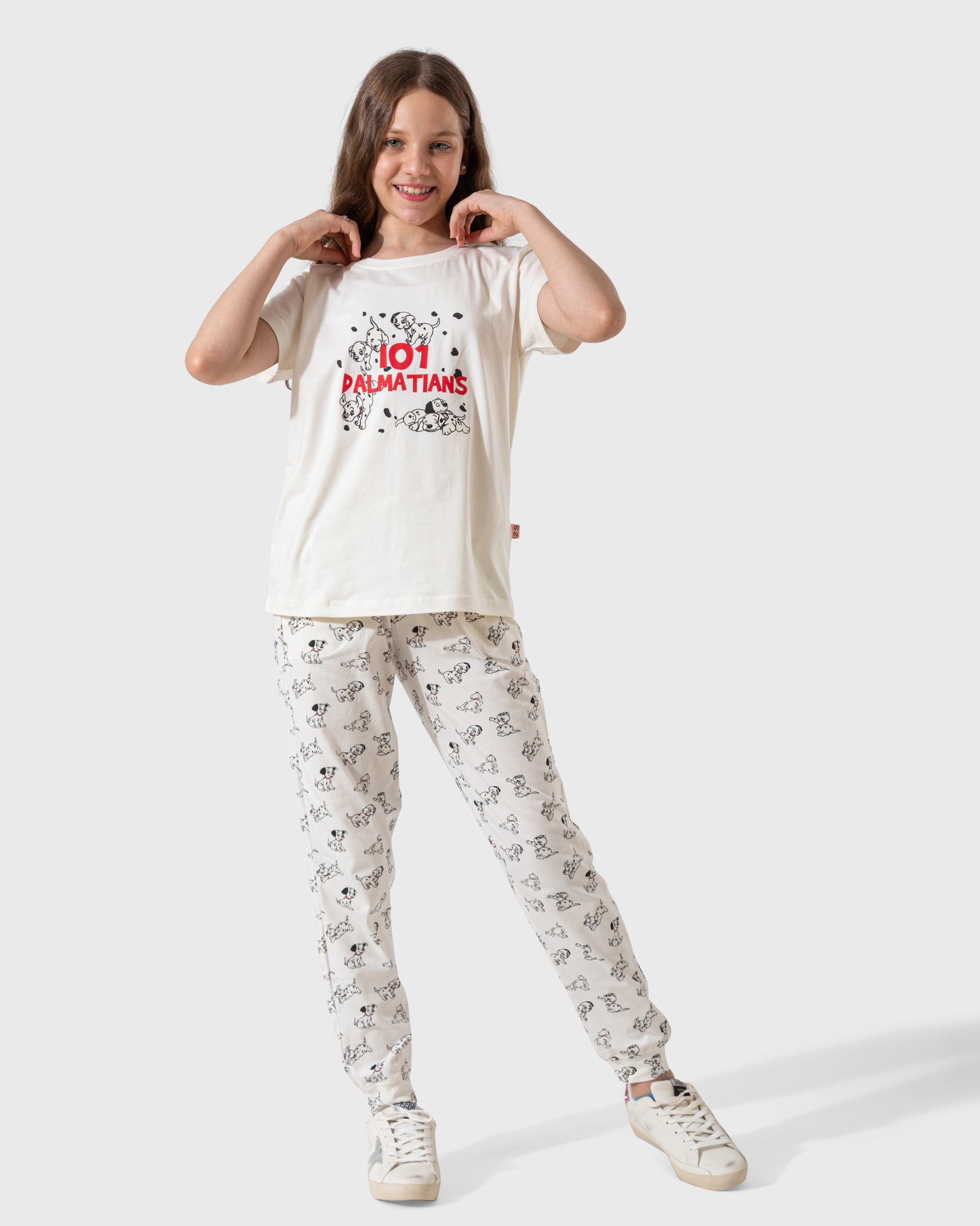 101 Dalmatians بيجاما بناتي نُص كُم