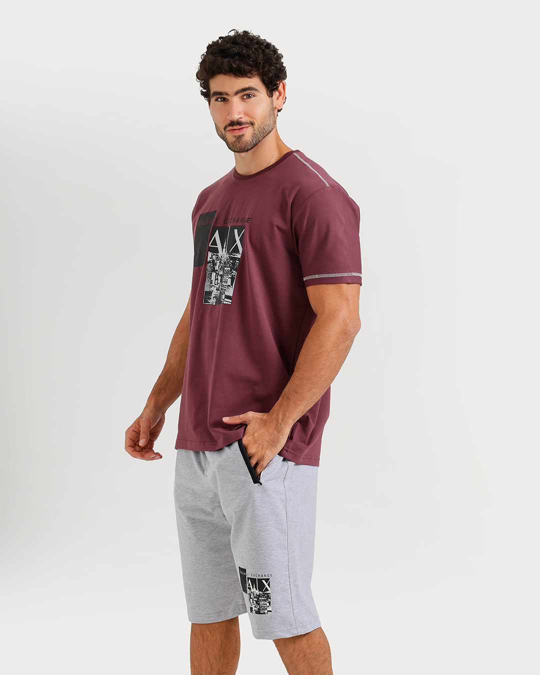 Survêtement for hommes, demi-manches, pantaloons