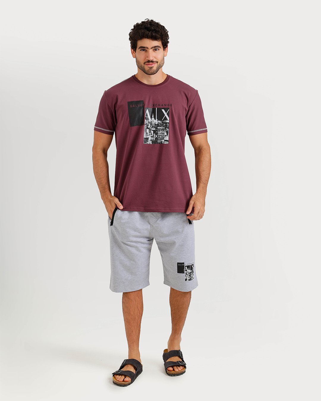 Survêtement for hommes, demi-manches, pantaloons