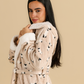 Funny Sheep Women Robe in Beige