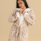 Funny Sheep Women Robe in Beige
