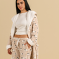 Funny Sheep Women Robe in Beige