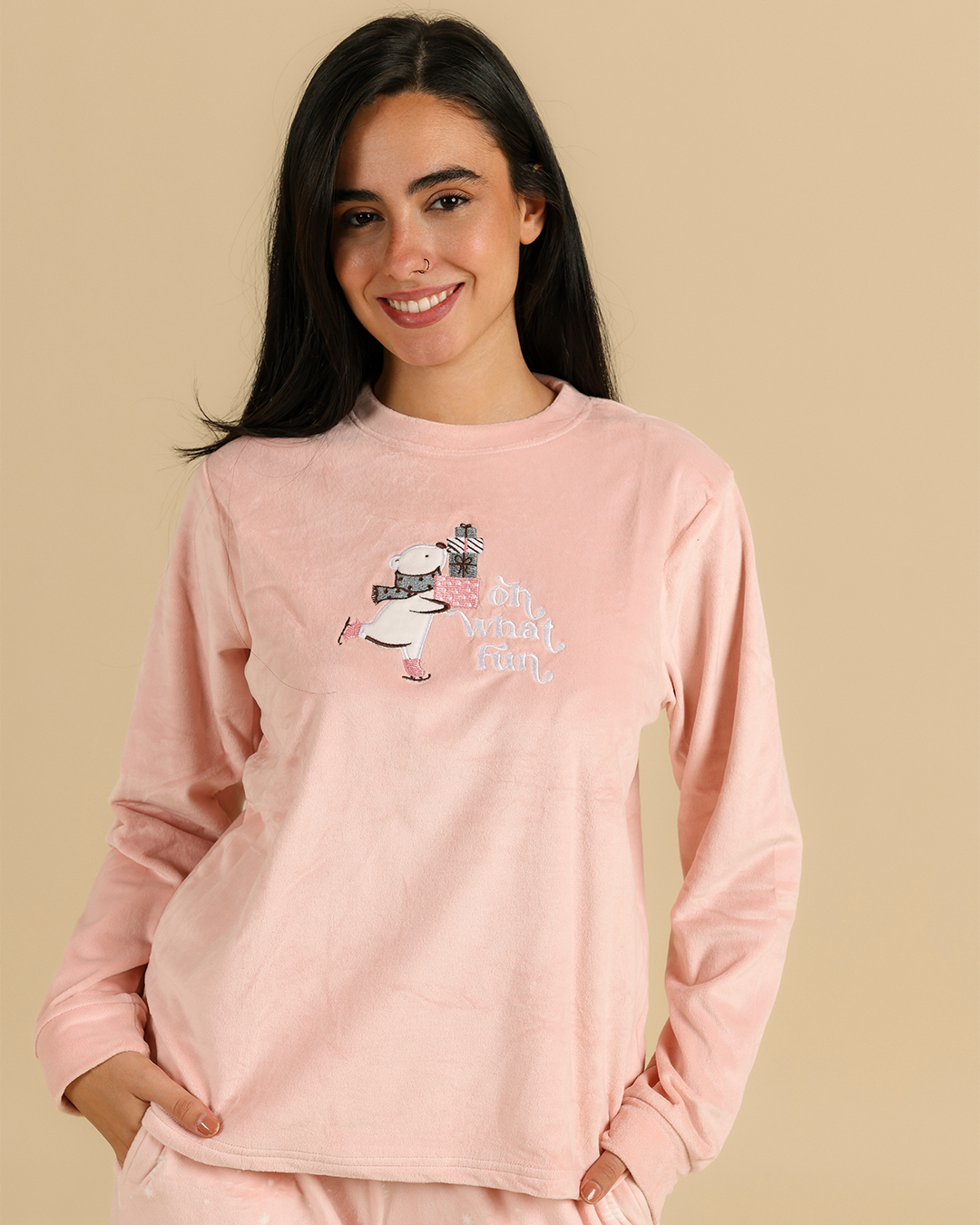 Women pajama set in rose forest