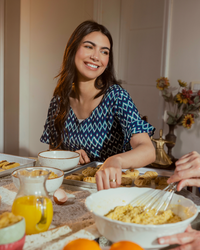 Geometric vibes women's nightgown