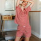 Classic women's pajamas with a distinctive plaid pattern