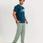 بيجامة رجالي نص كم مع بنطلون