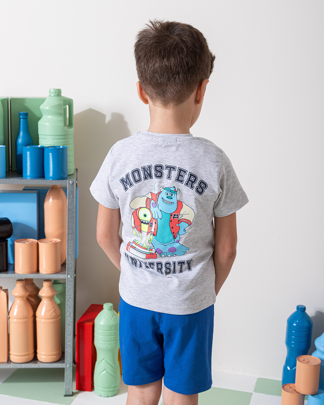 MARVY Monsters University بيجامة اولادي وسط شانيه