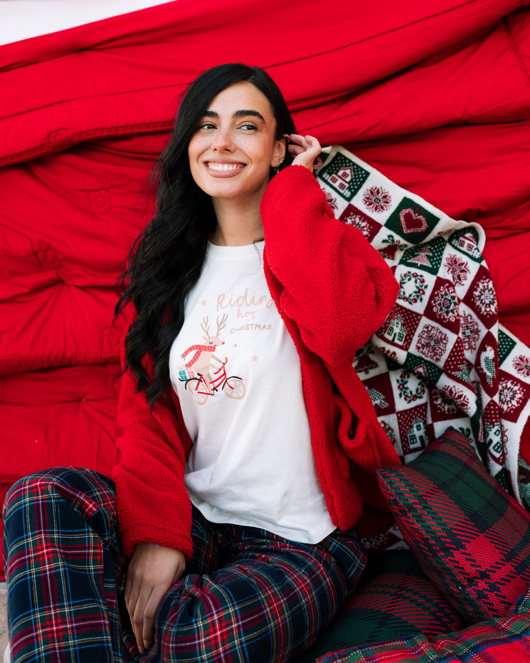 3-piece Christmas Vibes Pajamas