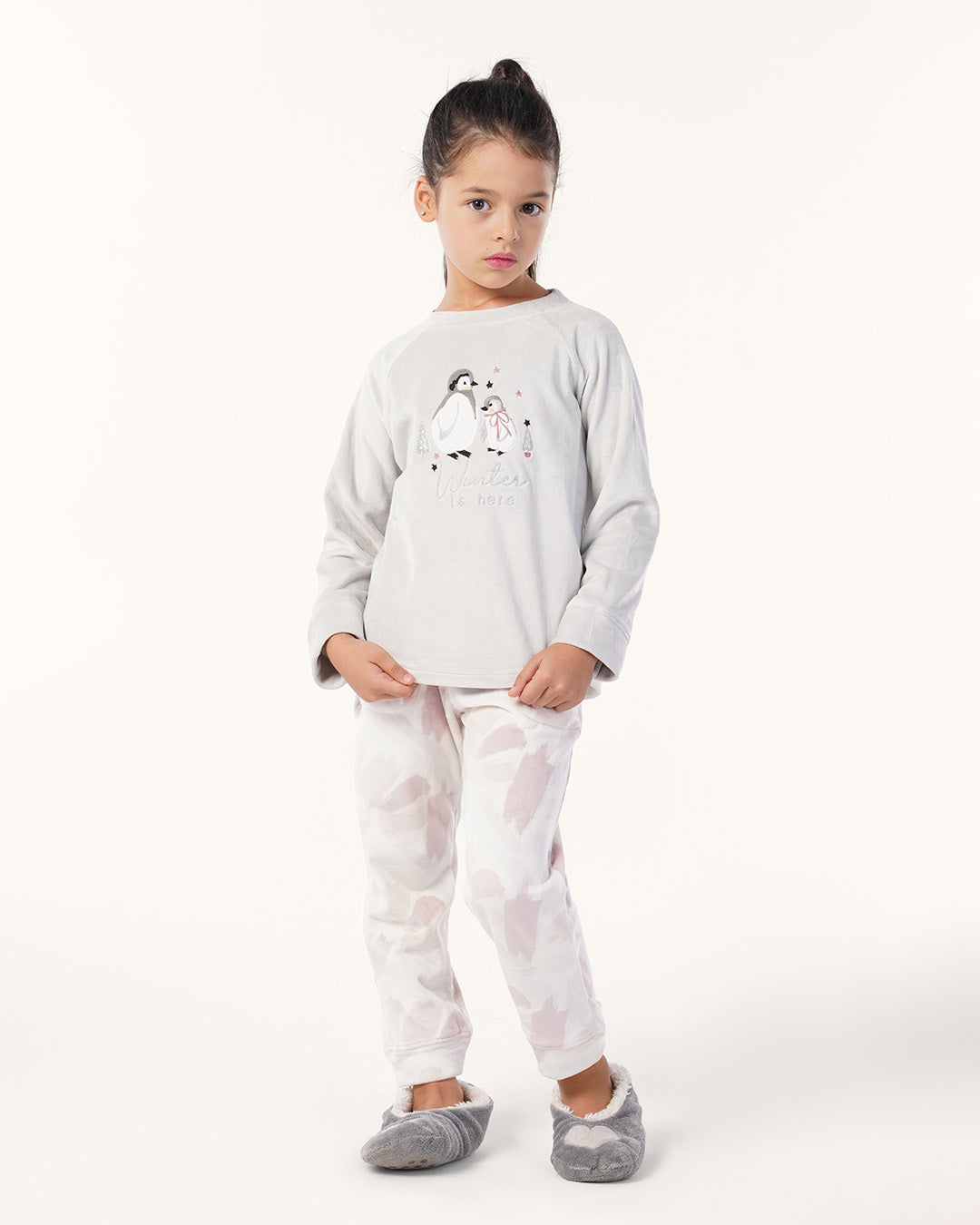 بيجاما كًم طويل و بنطلون  الوان متداخله