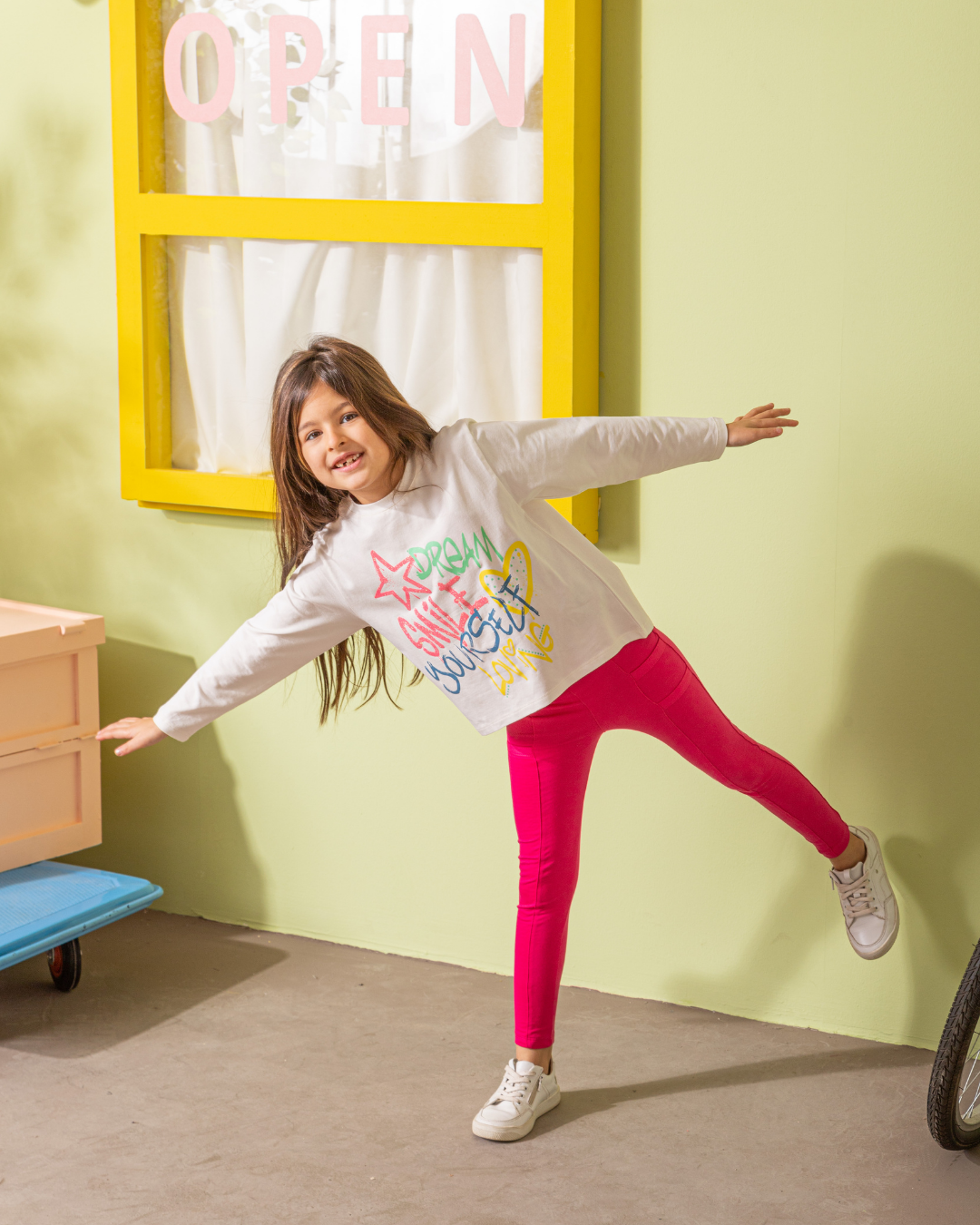 Dream Smile Yourself بيجامه بناتي وسط