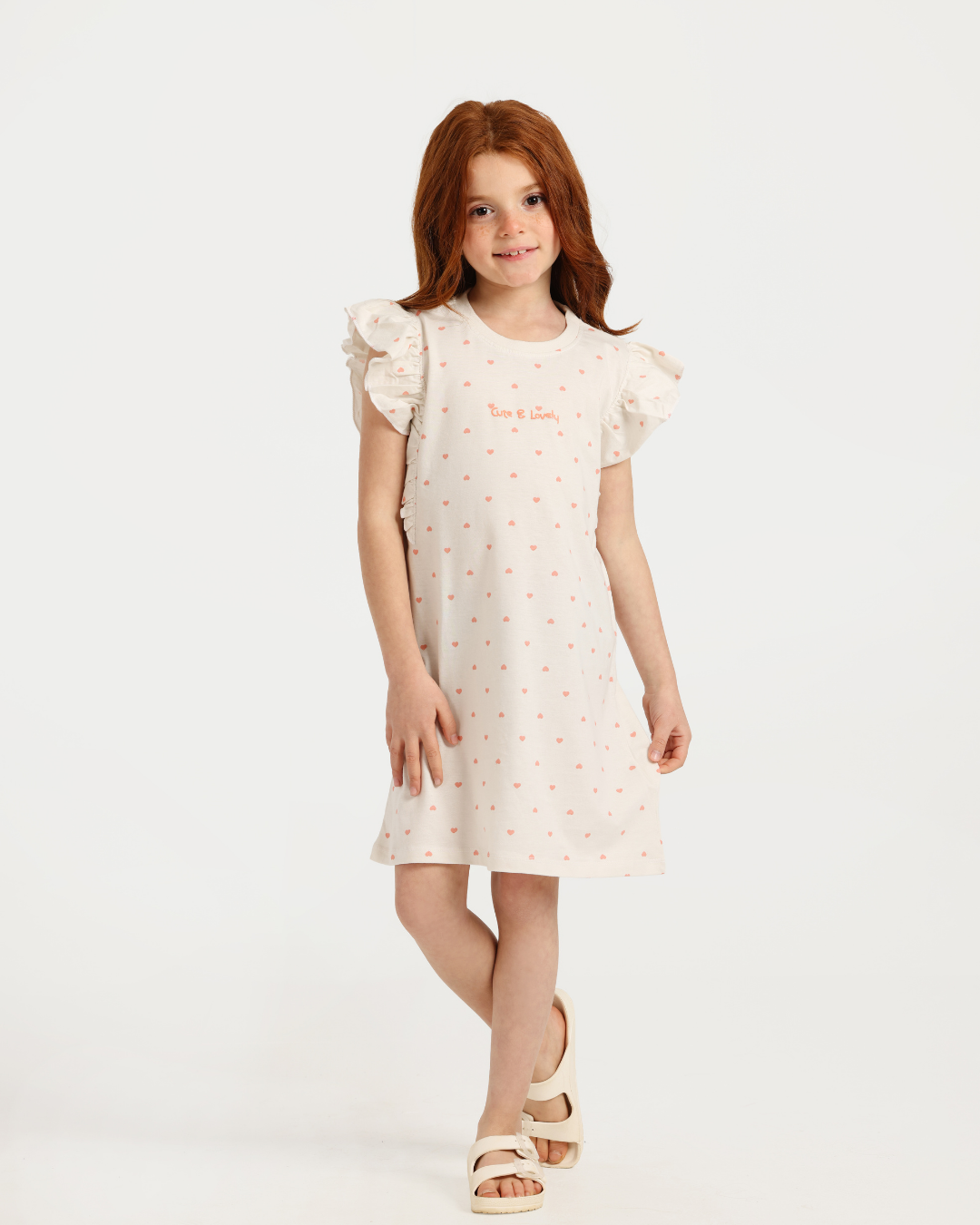 فستان بناتي باراسولا قلوب