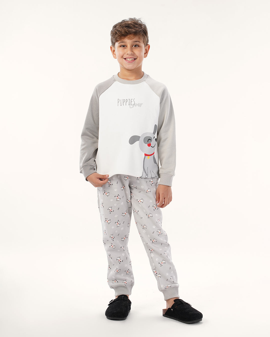 بيجاما كُم رجلان عاشق الجراء