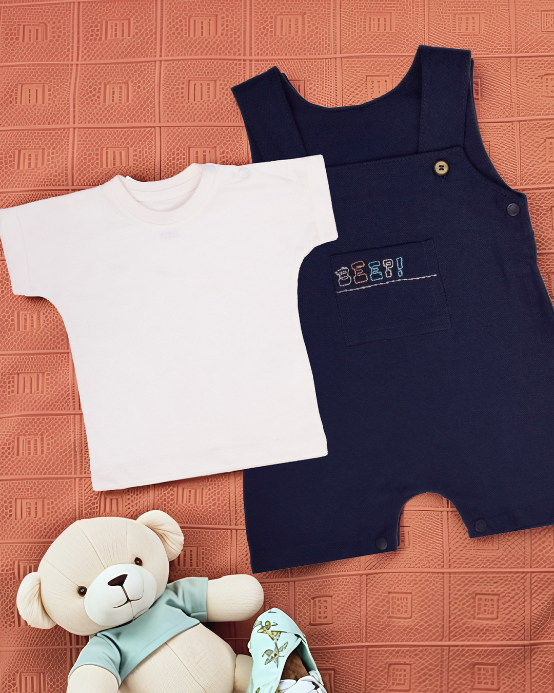 Beep Honk بيجاما اولادي تيشيرت و سالوبيت مطبوع