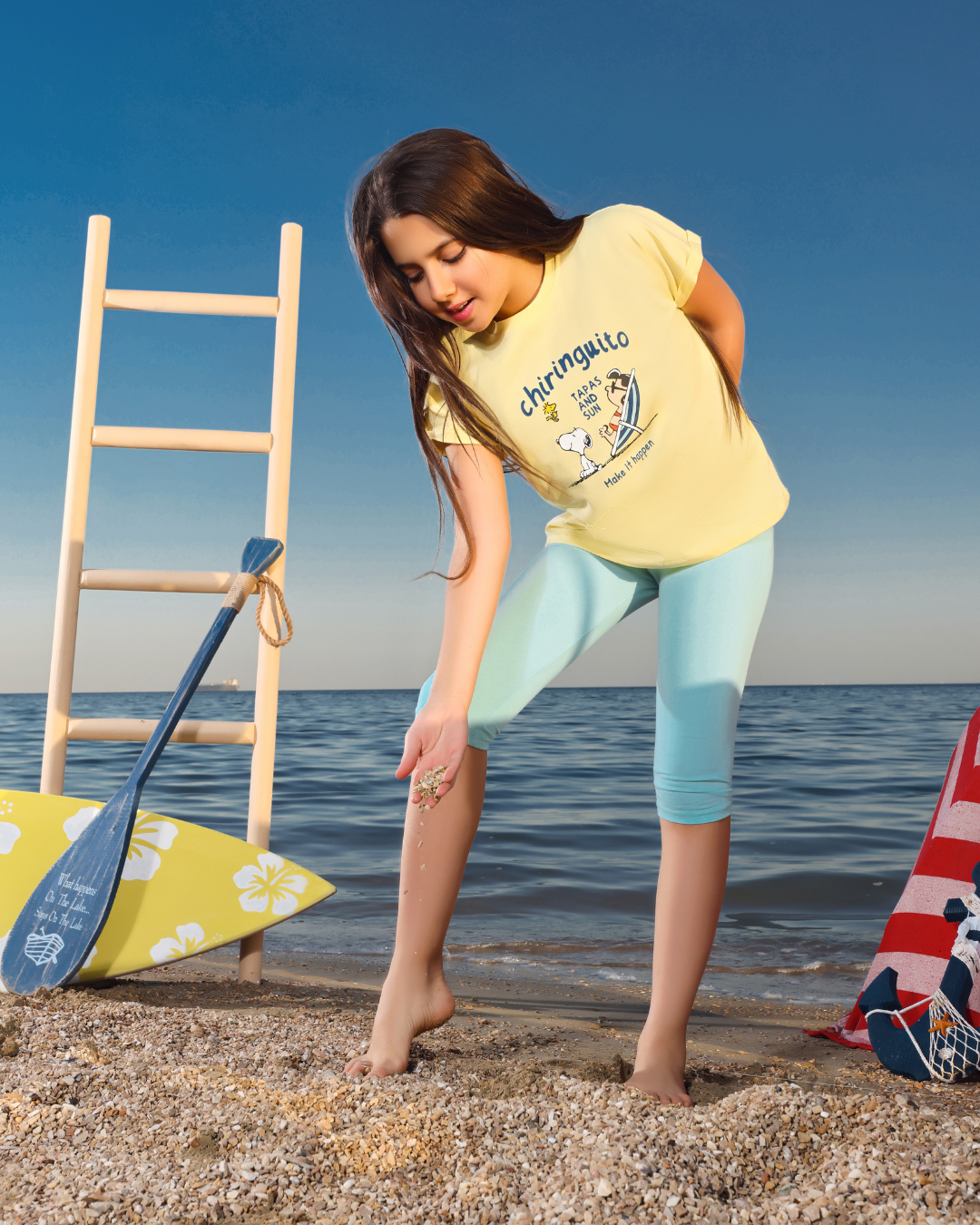 chiringuito snopy Girls' pajamas, half-sleeved and pentagram