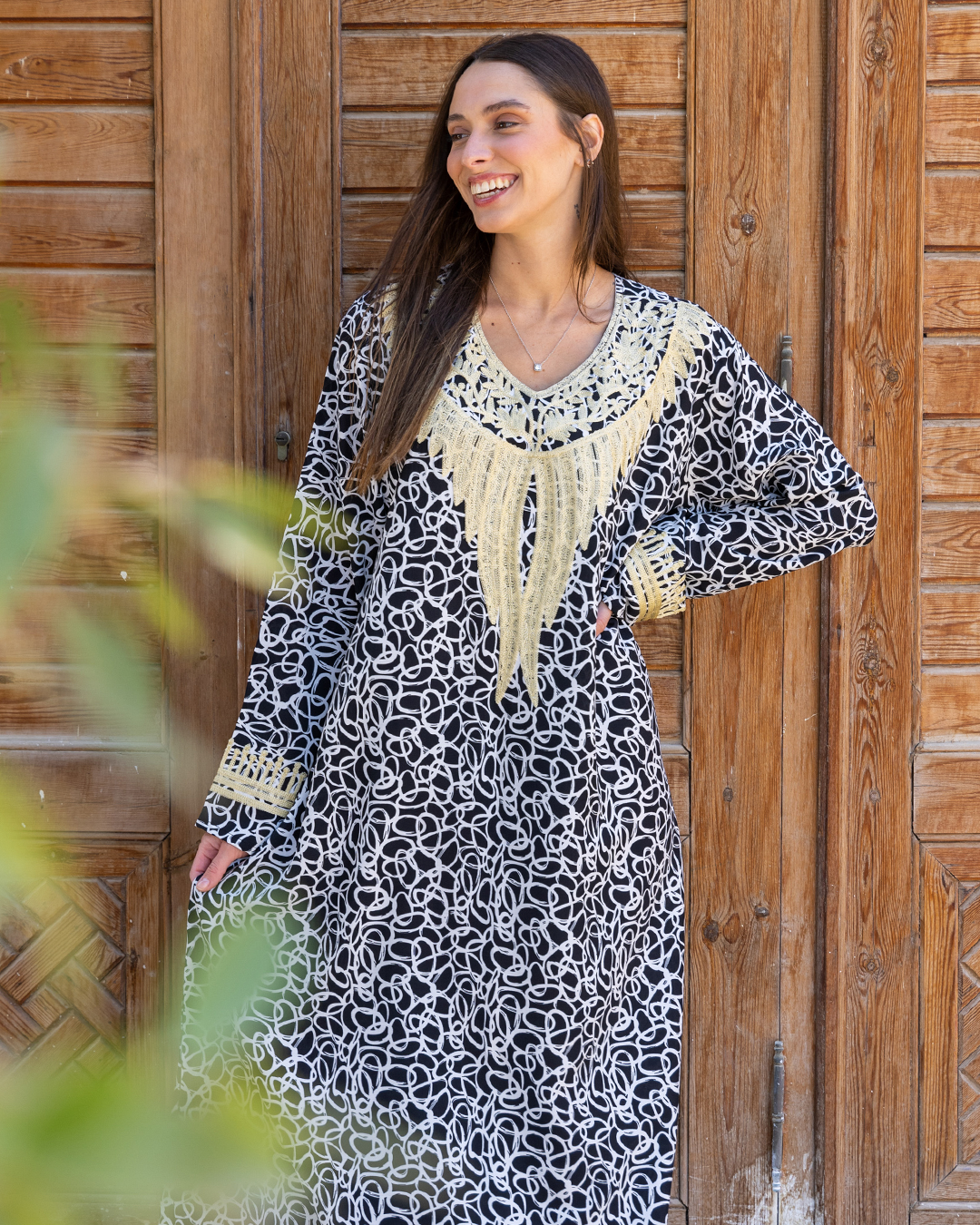 Viscose shirt with embroidered sleeves 11