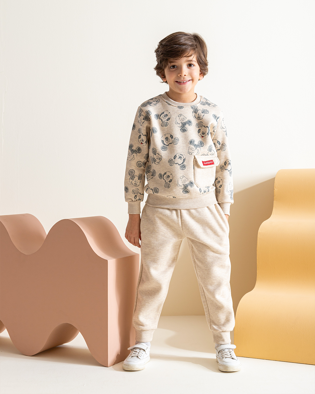 Mickey mouse boys' long sleeve pajamas