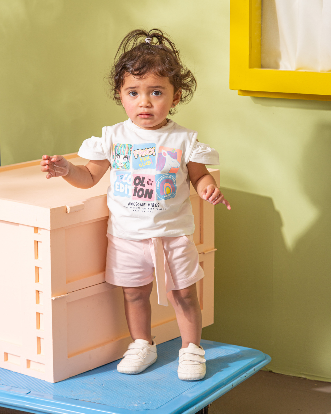 Fancy Fan Club NB بيجامه بناتي بيبي