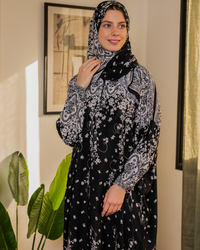 Women's patterned viscose shawl