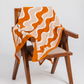 Orange beach towel