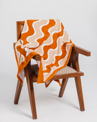 Orange beach towel