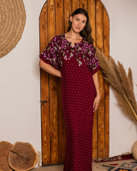 140 قميص فسكوز نص كم منقط