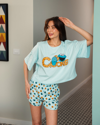 بيجاما حريمي اوفر سايز كوكيز