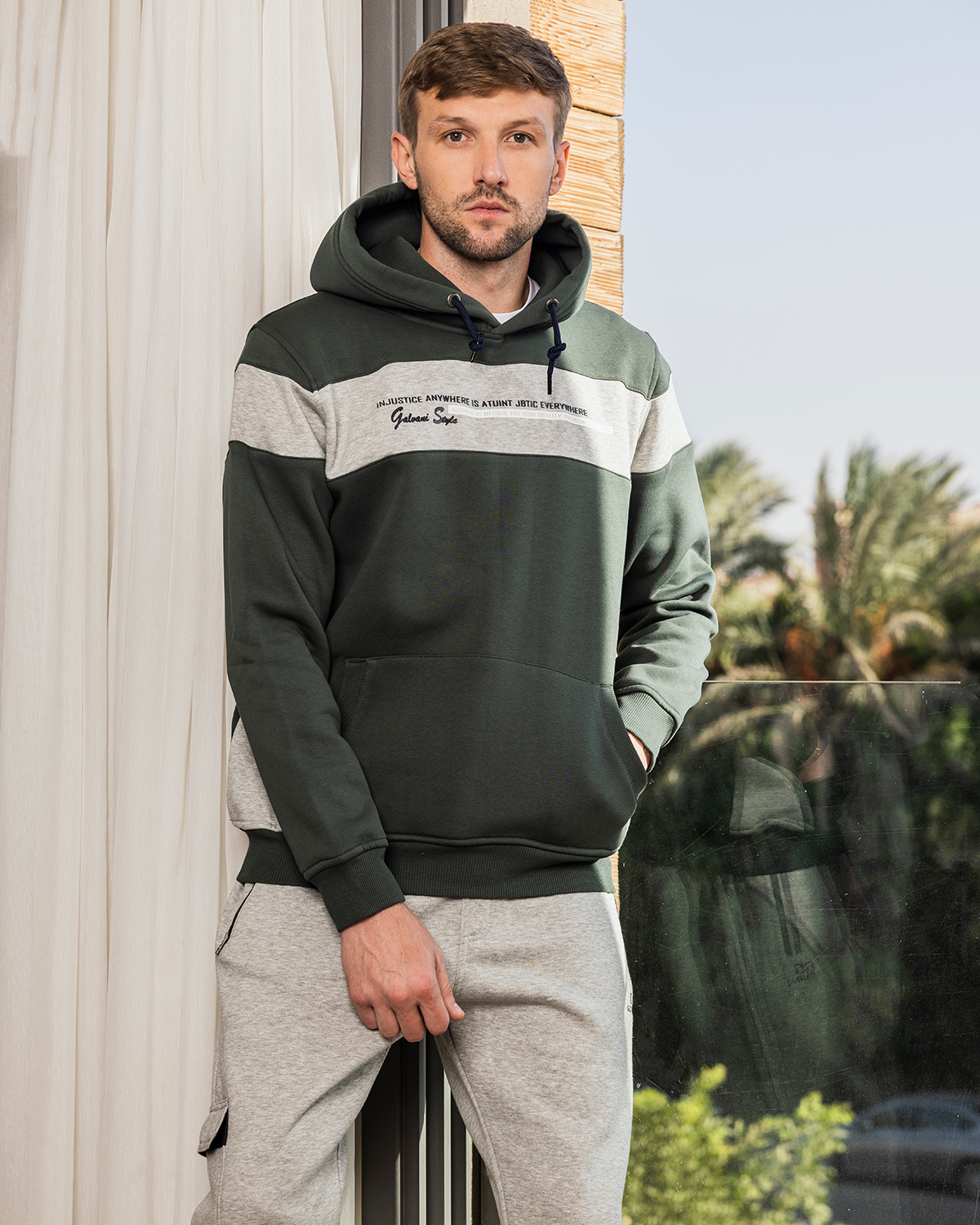 INJUSTICE ANYWHERE   بيجامه رجالي كابيشو طباعه علي الصدر