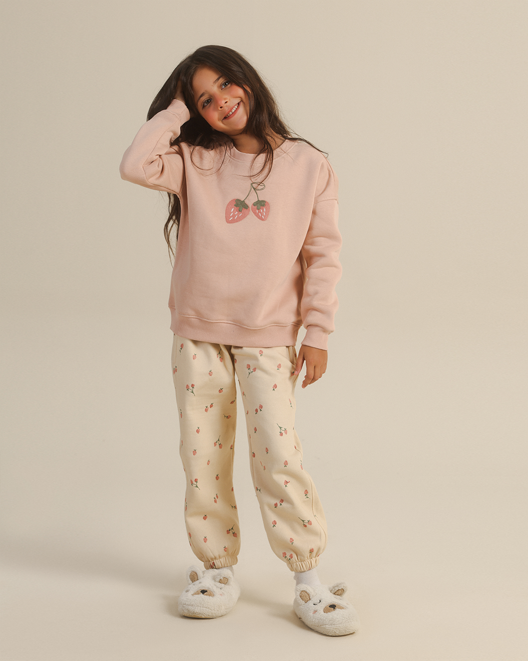 Girls' Strawberry Pants Pajamas