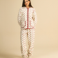Loving winter in red roses pajama
