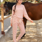 Women's striped printed pajamas