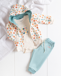 Wild And Cool pajamas for boys, T-shirt + printed pants