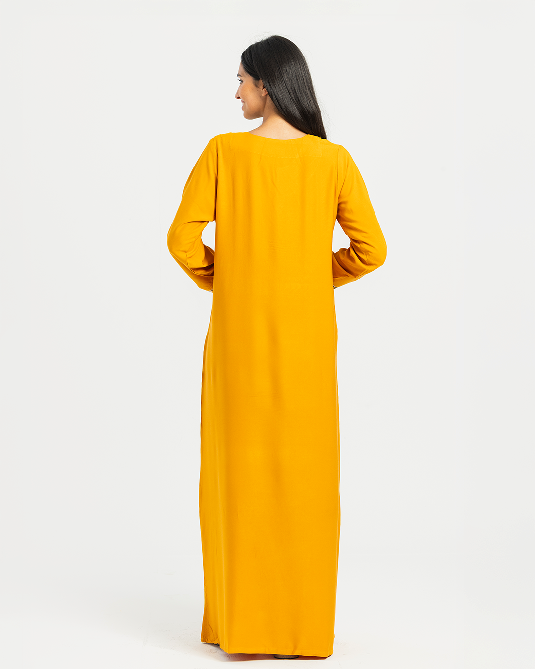 2 قميص فسكوز سادة مطرز بكم