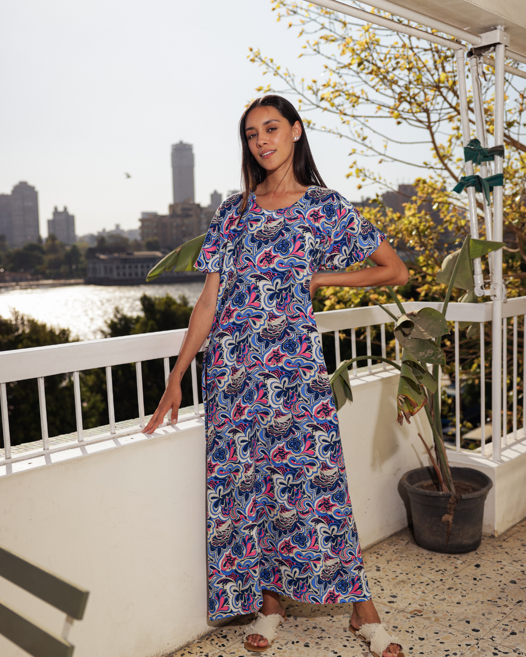 قميص فسكوز جابونيز طويل 23