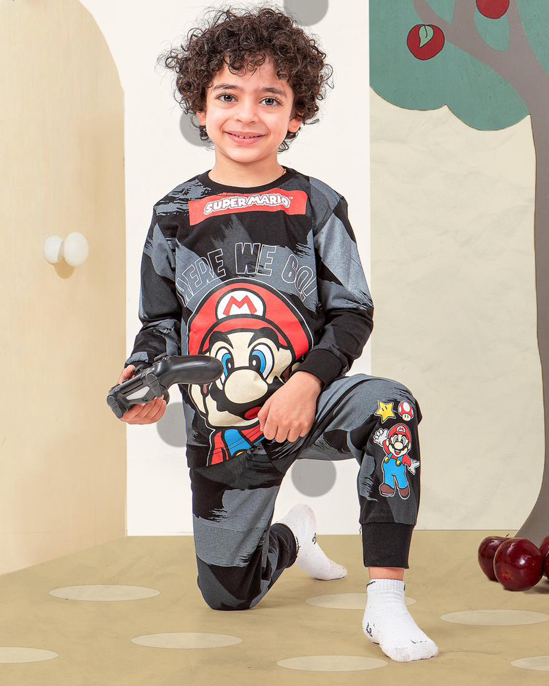 super mario kids pajamas mario