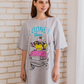 LOONEY TUNES Women's Night Shirt, Half Short Sleeve
