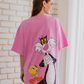 LOONEY TUNES Women's Night Shirt, Half Short Sleeve