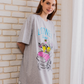 LOONEY TUNES Women's Night Shirt, Half Short Sleeve