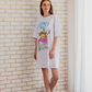LOONEY TUNES Women's Night Shirt, Half Short Sleeve