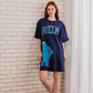 MONSTERS sulley Women's half-sleeved night-shirt