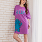 MONSTERS sulley Women's half-sleeved night-shirt