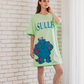 MONSTERS sulley Women's half-sleeved night-shirt