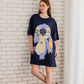 stitch نايت شيرت حريمي نص كم قصير