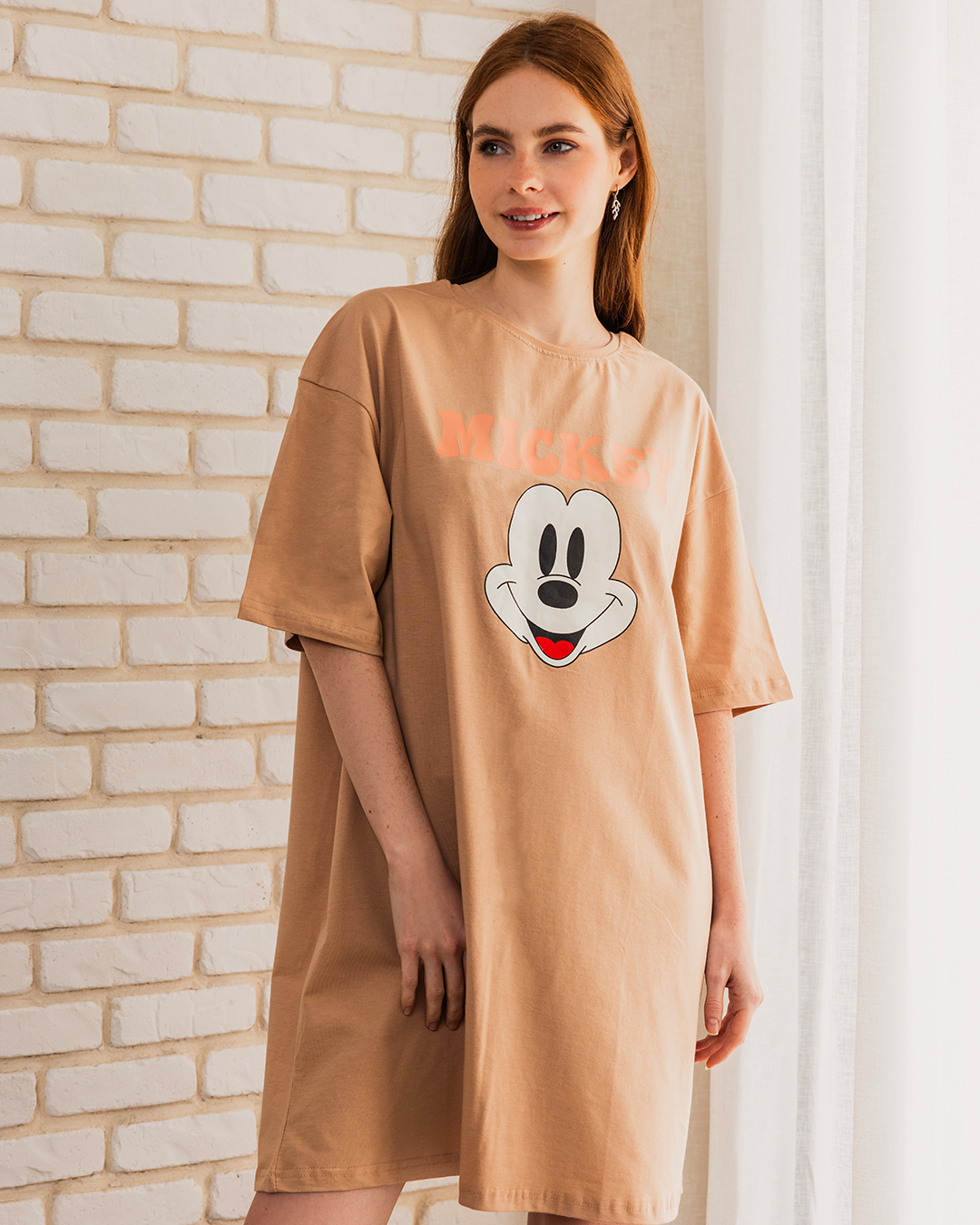 MICKEY نايت شيرت حريمي نص كم قصير