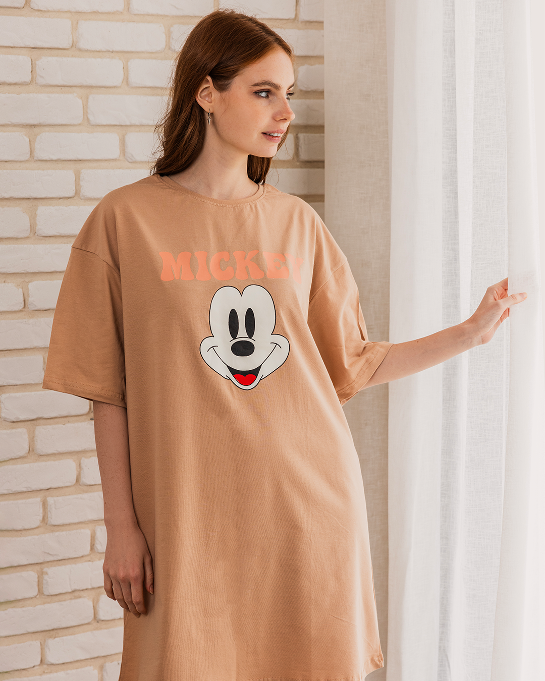 MICKEY نايت شيرت حريمي نص كم قصير