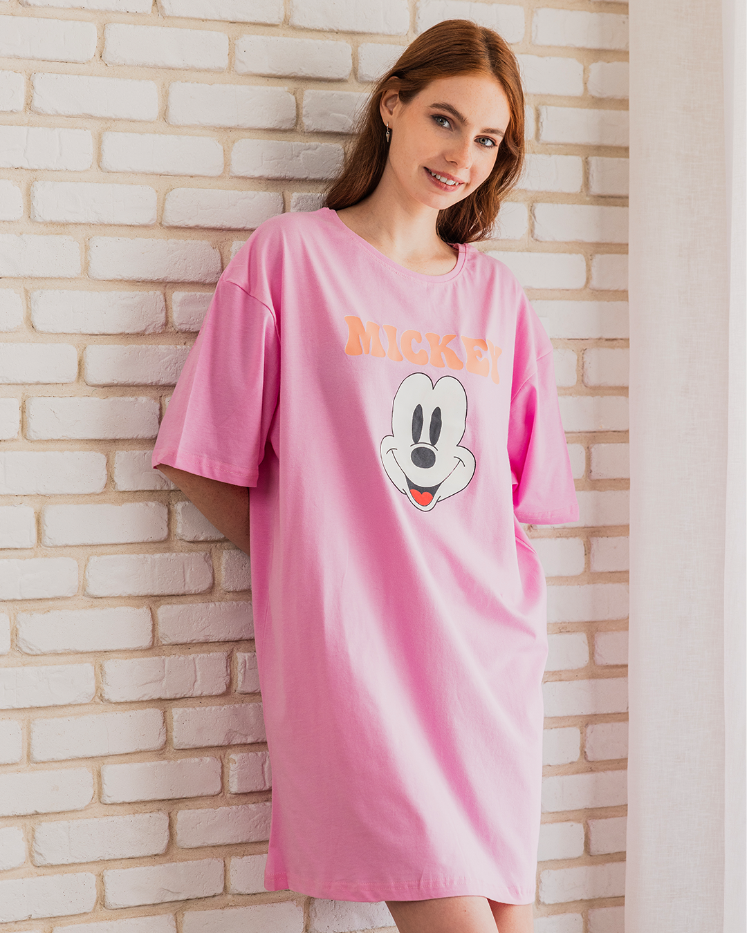 MICKEY نايت شيرت حريمي نص كم قصير