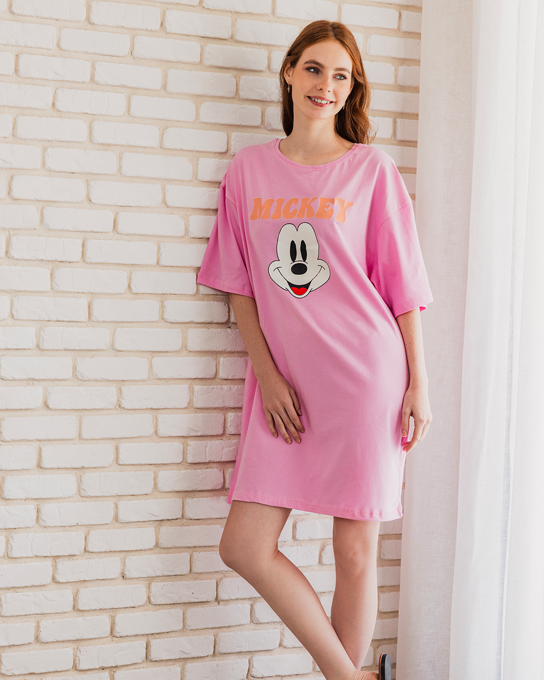 MICKEY نايت شيرت حريمي نص كم قصير