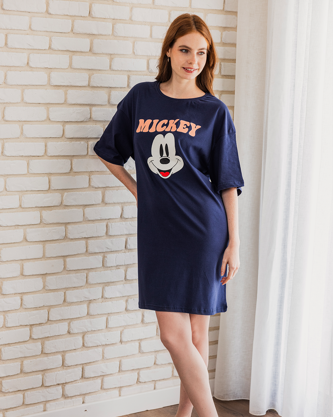 MICKEY نايت شيرت حريمي نص كم قصير